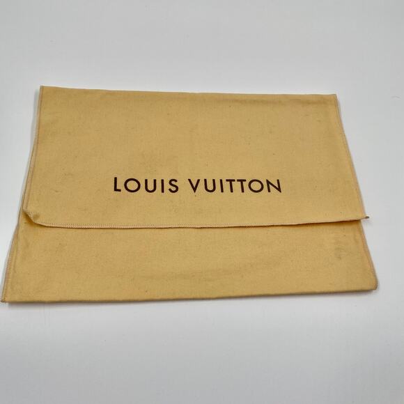 Louis Vuitton Dust Bag Pochette authentic dustbag 100% Cotton Storage Vintage - Picture 1 of 6